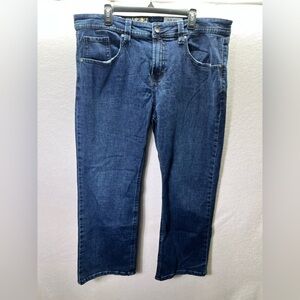 TK Axel Slim Bootcut Jeans Mens 40/30 Blue Denim Stretch Jeans fancy pocket 2510